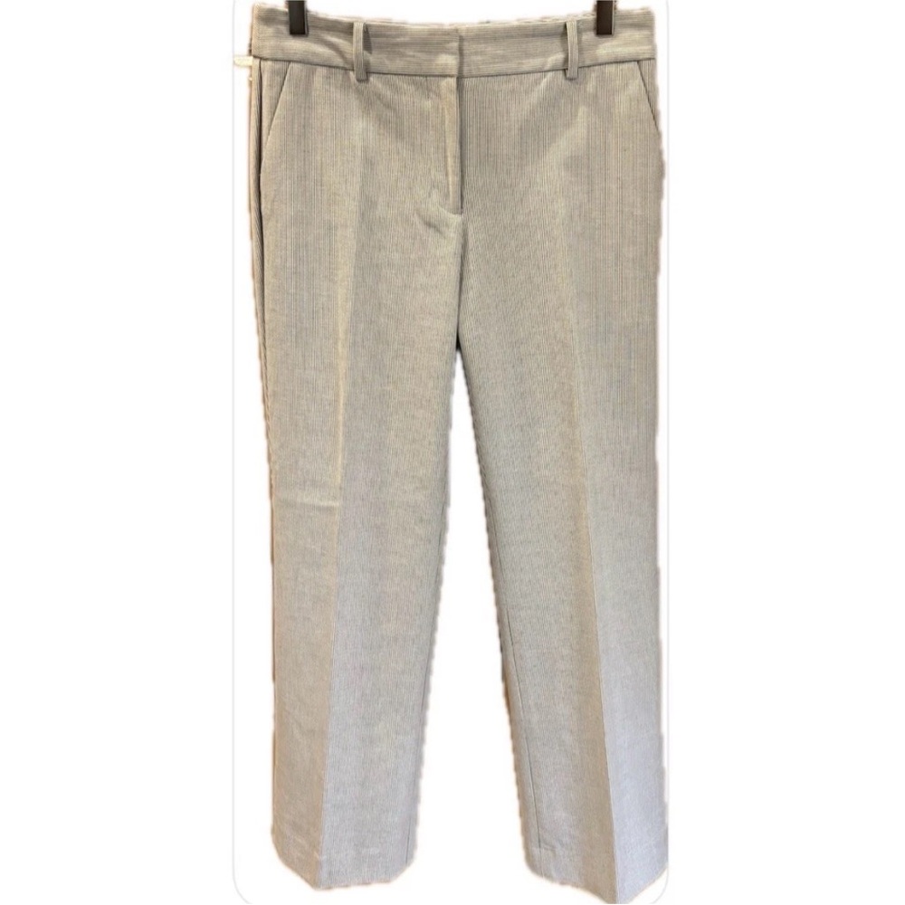 Talbots NWOT Newport Pant Black Ivory Pintstripe Straight Leg Pants/Trousers 6P